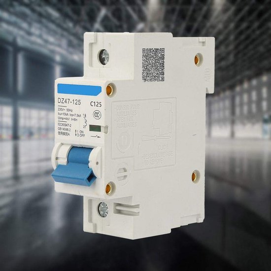 DZ47-125 Automatische Stroomschakelaar 1P 125A – Lekbescherming Voor Veilige Installaties