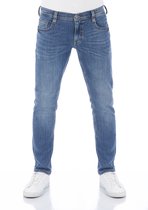 Mustang Heren Jeans Broeken Oregon tapered Fit Blauw Volwassenen Denim Jeansbroek Spijkerbroek heren