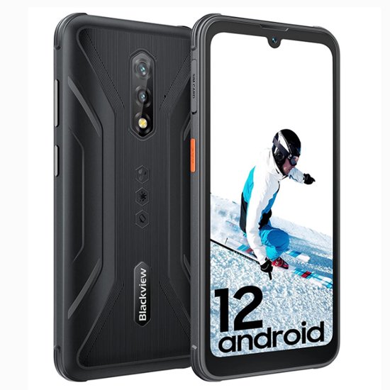 Blackview BV5200 - Robuuste Smartphone - 7GB RAM - 32GB - 6,1 inch - Dual 4G LTE - Android 12 - IP68 Waterdicht - 5180mAh - NFC - GPS - Zwart