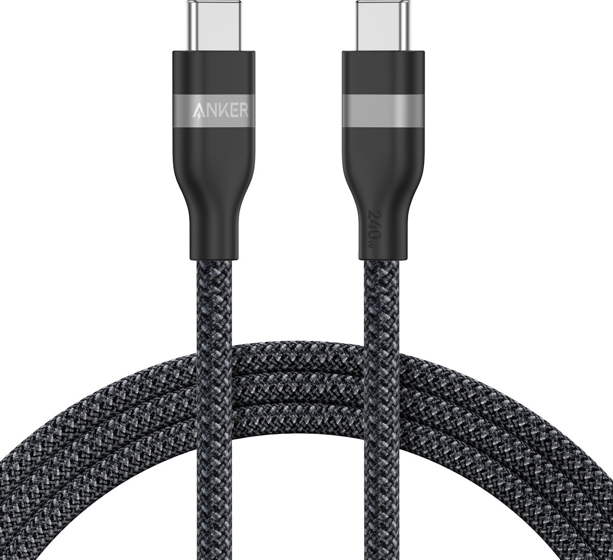 Anker USB-C naar USB-C Kabel, 0.9m, 240W, Zacht Bio-gevlochten, Geschikt voor telefoons, laptops en meer