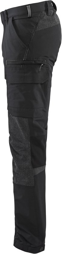 Pantalon de travail Blaklader Service avec stretch 4 directions 1422-1645 - Zwart/ Gris foncé - C152