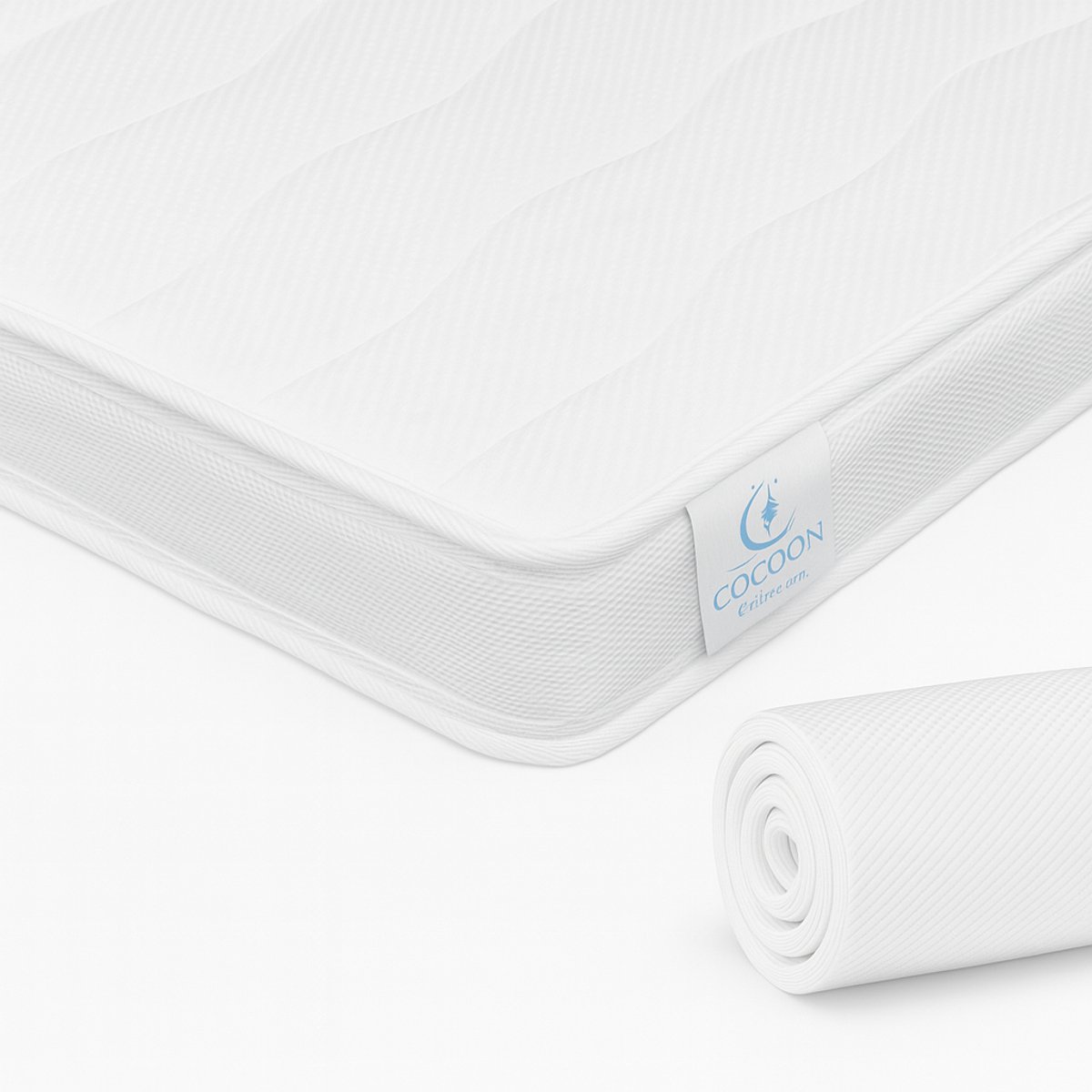 Topmatras 3D - PREMIUM VENTILEREND - 160x200 - 11CM - HR Koudschuim - Stevig - Bamboo Hybrid - Topdekmatras - Afritsbaar Wasbaar Tijk - Orthopedisch - Anti-allergisch - Anti Bacterieel - CertiPUR® en Okoetex gecertificeerd