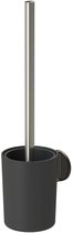 Tiger Tune -  Brosse WC avec support - Acier inoxydable brossé / Noir