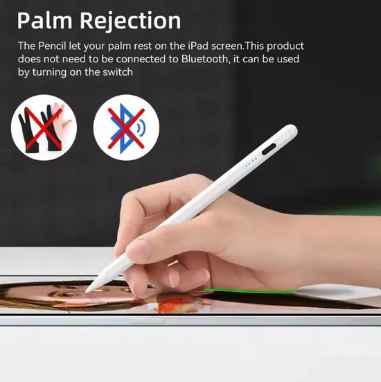 Casemania Universeel Stylus Pen - Wit - Geschikt voor iOS / Andriod / Windows - Alternatief voor Apple Pencil - Geschikt voor iPad & Samsung Galaxy Tab van Casemania — afbeelding 5