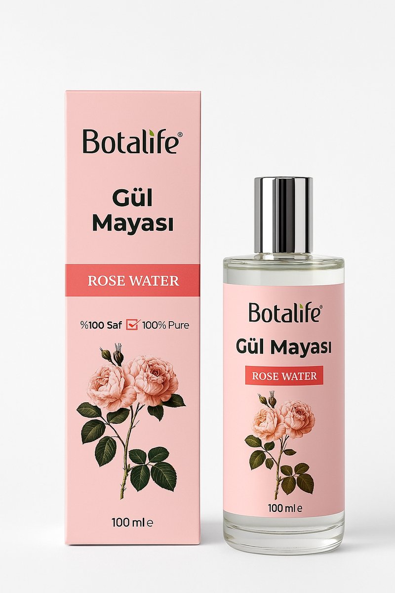 Botalife - Rozen Gist Tonic - Rozengist - Gül Mayası Tonic - 100% Puur - Rozenwater - 100 ml - Spray