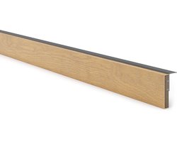 Cashew Oak - Trap overgangsprofiel - PVC - Traprenovatie 1500mm - Eiken zonder noesten en iets grijs erdoorheen.