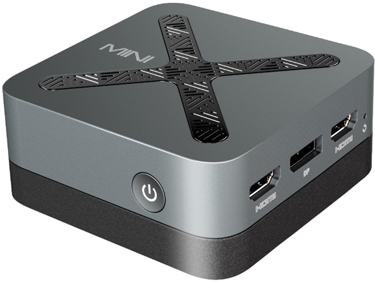 MINIX NEO Z97 Mini-pc, Intel N97 4 cores max. 3,6 GHz, 12 GB LPDDR5X RAM, 512 GB SSD, WiFi 6, Bluetooth 5.2, 2 * HDMI + 1 * DP 4K Triple Display, 3 * USB 3.2, 2 * RJ45, 1 * Audio, actieve koeling