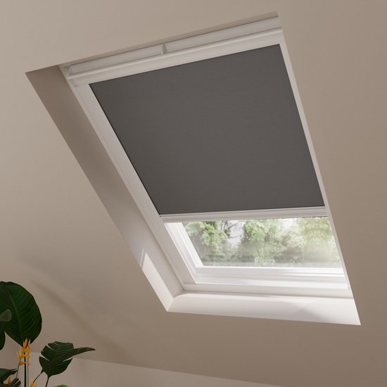Store enrouleur occultant Radeco® pour fenêtre de toit - Trend - Grijs foncé - pour VELUX: M04 / 304 / 1