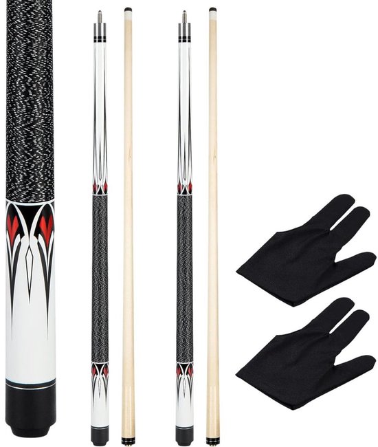 Queue de billard 2 pièces - Accessoires de vêtements pour bébé de Billard - Queue de billard - 147 cm