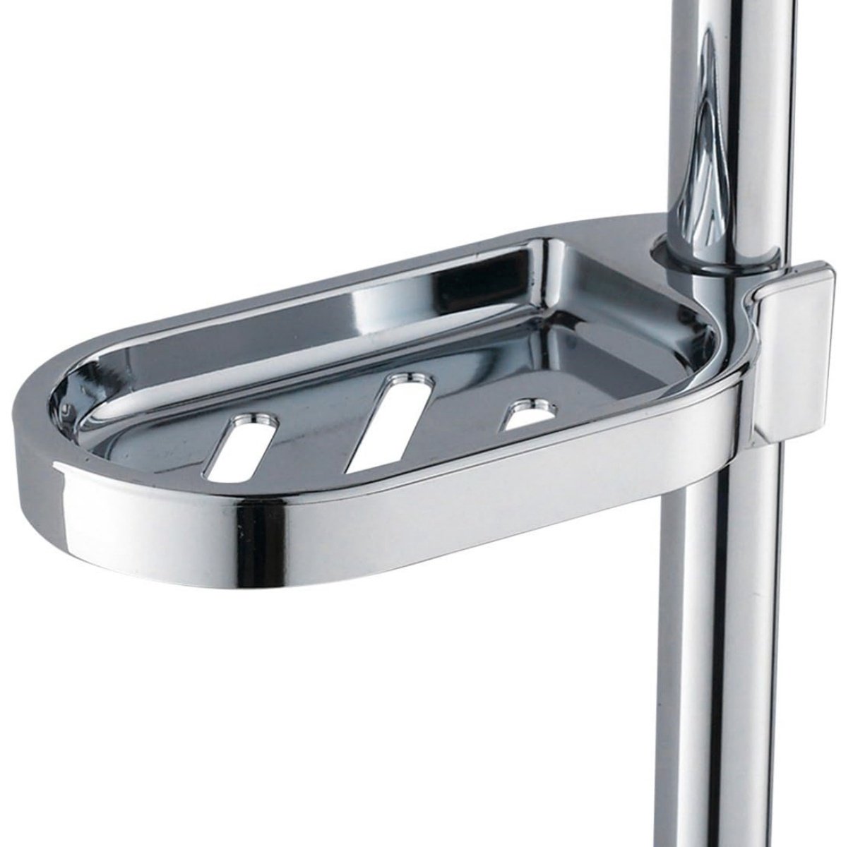 EXCITAT Zeephouder - Zeepbakhouder - Verstelbare zeephouder - Wandzeepbak - Voor douchestangen - Douche badkameraccessoires - Voor 25 mm buizen