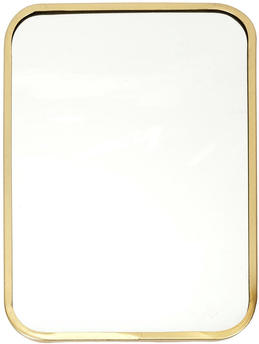 Home Deco Factory Spiegel Carré - rechthoek - goud - L25 x B34 cm