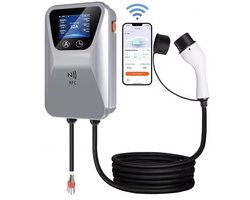 Bar2Charge EV Laadpaal – 11kW Wallbox – 3-Fase 16A – Type 2 – Met App – 5m Kabel – Voor Elektrische & Hybride Auto’s – IP65