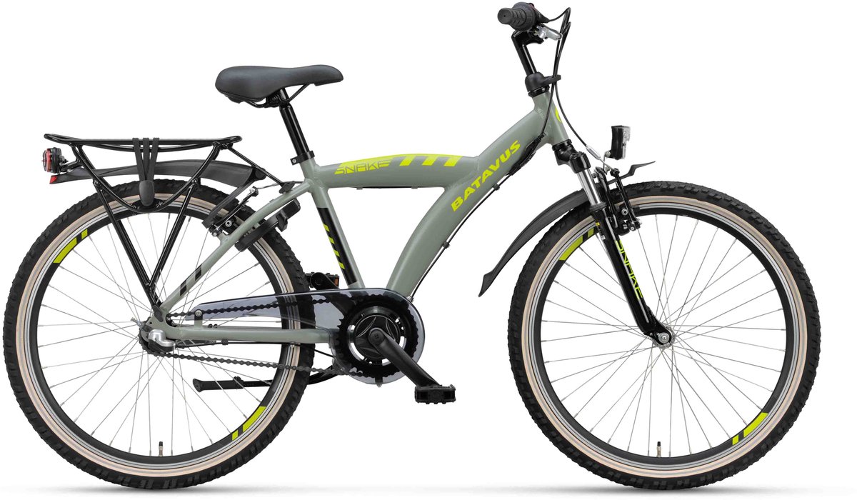 Batavus Snake - Kinderfiets - 24 inch - Groen - 3 versnellingen