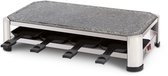 FRITEL Steengrill SG 2180 - Hotstone Grill / Raclette Kerst - Natuursteen - 1500W - 49,5x27cm - PFAS-vrij - 2 tot 8 Pers. + 8 Raclettepannetjes & Spatels