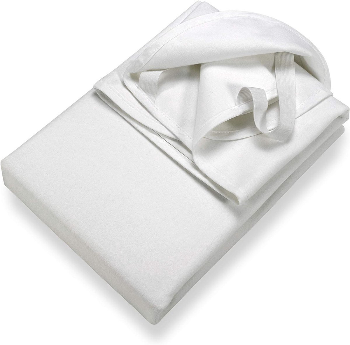 Thuys – Molton 180 x 200 – Hoeslaken 180 x 200 – Dekbedovertrek – 180cm x 200cm x 1cm – Wit