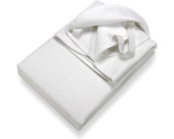 Thuys – Molton 180 x 200 – Hoeslaken 180 x 200 – Dekbedovertrek – 180cm x 200cm x 1cm – Wit