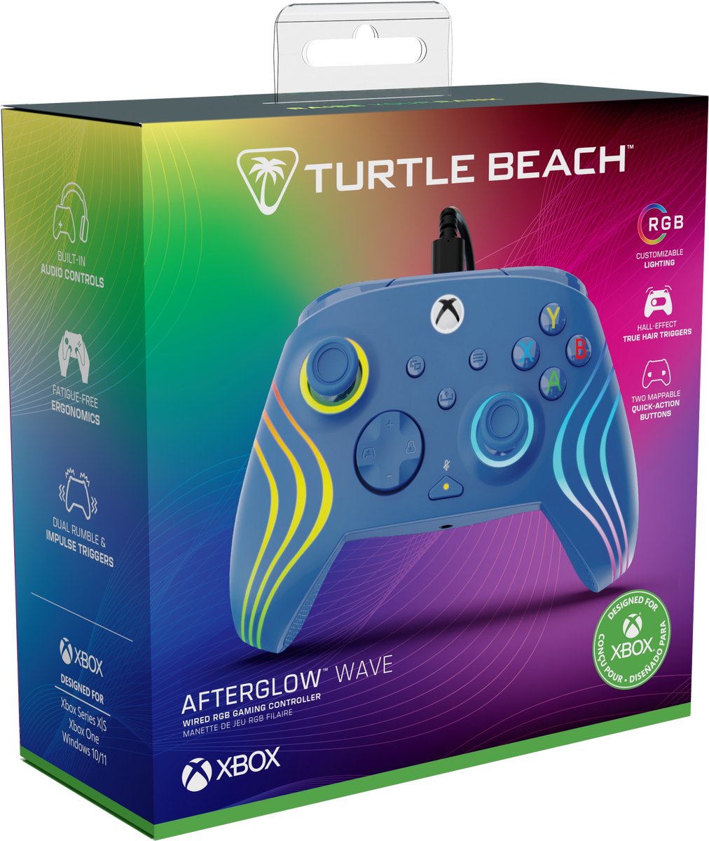 Turtle Beach Afterglow Wave - Controller - Windows 10|11, Xbox Series X|S, Xbox One - Blue – foto 5