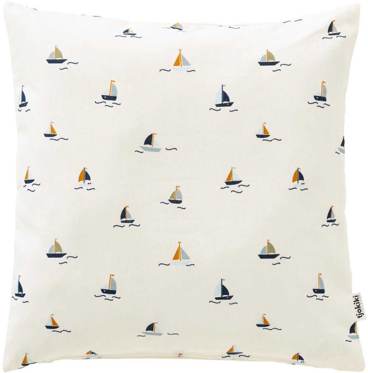 Cottonbaby sierkussenhoes - Boats at sea - 40x40 cm - met rits