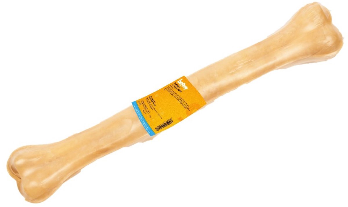 Boomy - Kauwbot hond van 100% runderhuid - Natuurlijke hondensnacks voor gebitsverzorging - Hondensnoepjes voor grote honden - 50cm
