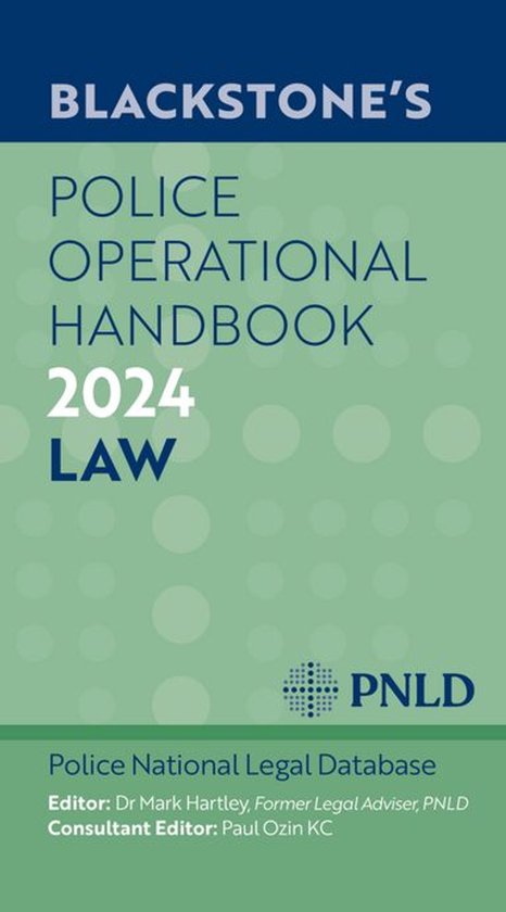 Blackstone's Police Operational Handbook 2024 - cover