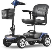Sweetrich S1 Sport Scootmobiel – Elektrische Scootmobiel - 25 km Actieradius – Opvouwbaar – 12Ah Loodzuur Accu – 4 Wielen – 136 kg Draagvermogen– Blauw