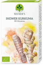 Neuner's Gember kurkuma thee, Puur Natuurlijk - 1 doosje x 20 zakjes, biologische kruidenthee.