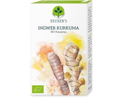 Neuner's Gember kurkuma thee, Puur Natuurlijk - 1 doosje x 20 zakjes, biologische kruidenthee.