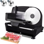 Fleau Kitchen Snijmachine - Inclusief 2x RVS Snijblad - Broodsnijmachine - Vleessnijmachine - Allessnijder - Elektrisch - Krachtig
