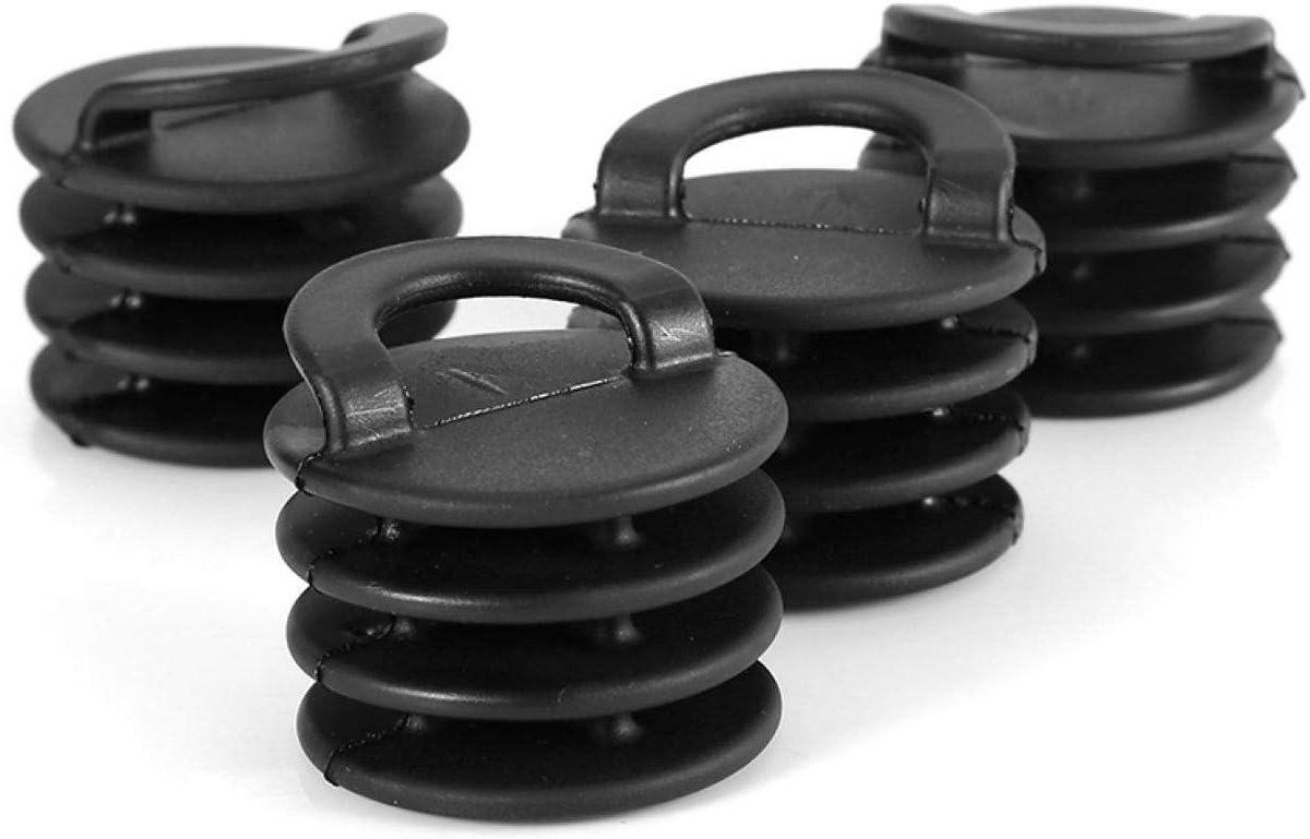 Inovra Plus - 4 Stuks Kajak Afvoergat Plug Set voor Marine Boot - Zwart - Waterdicht - Duurzaam.