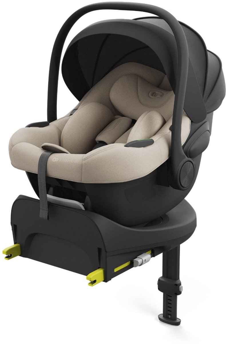 Kinderkraft ENDURA SAFE FX - ISOFIX-base - Draaibaar 360° - Beige