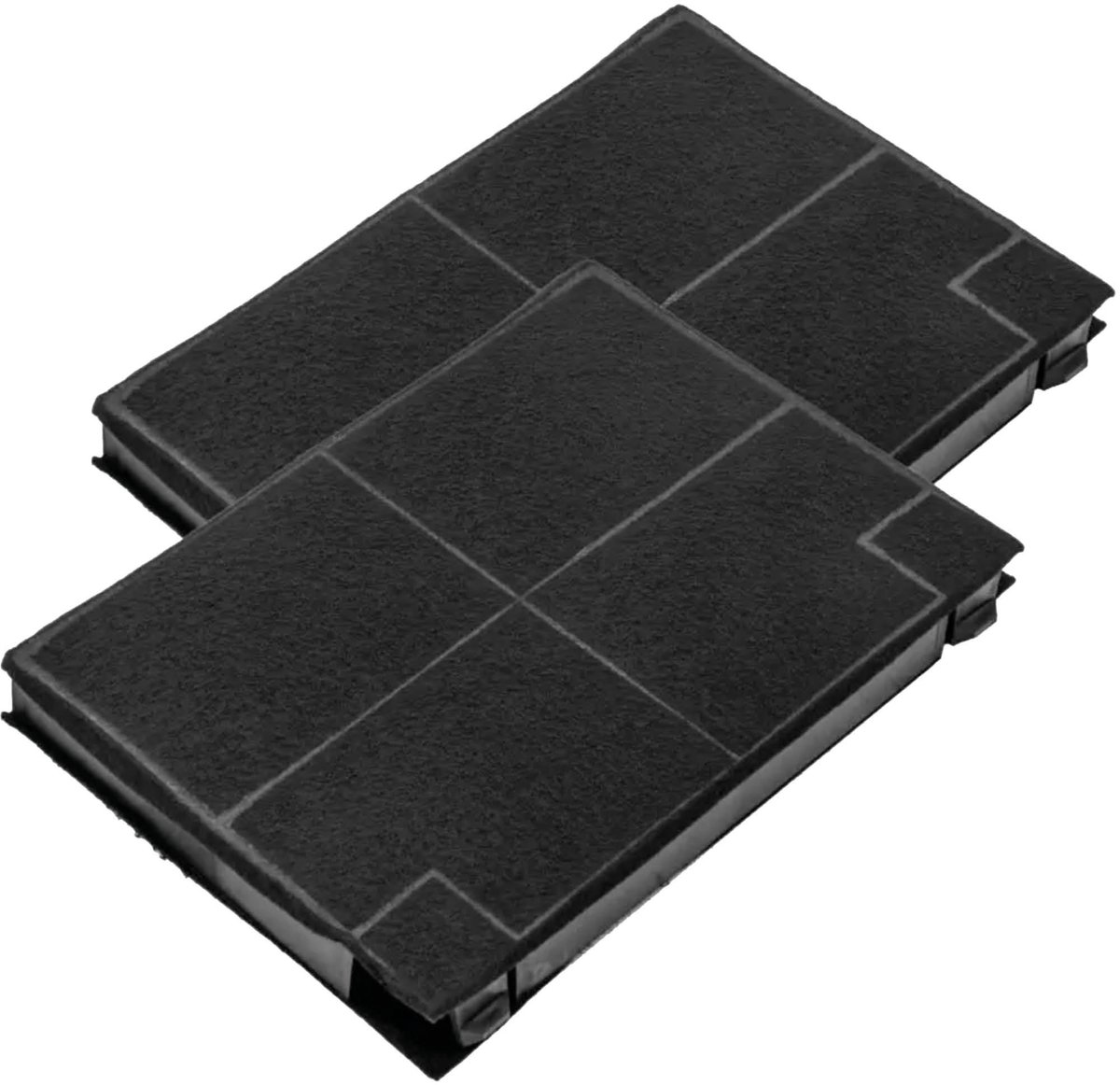 Multaparts® koolstof filter afzuigkap 19,5 x 14 x 2 cm - set a 2 stuks - | Filtercassette met actief kool om geurtjes tegen te gaan | Past in veel merken | Alternatief voor C0094514, type 141, CHF141/1, 484000008781