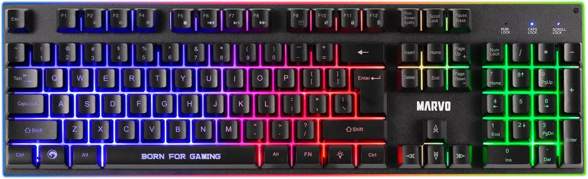 Marvo LOOT 40 Combo – 4‑in‑1 Gaming Bundle (104‑key Membrane Keyboard, RGB Mouse, 7.1 USB Headset, XXL Mousepad)