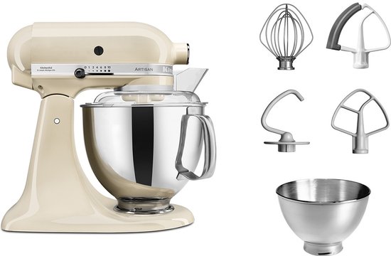 KitchenAid 5KSM175PSEAC - Keukenmachine - Almond Cream