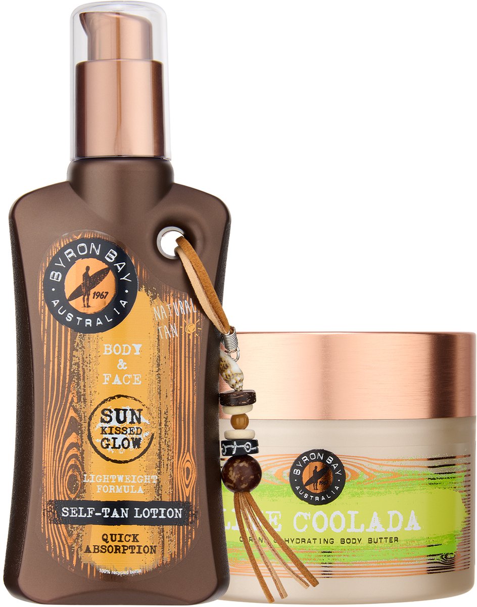 Byron Bay Self-Tan Lotion + Lime Coolada Body Butter - 2x 200ml