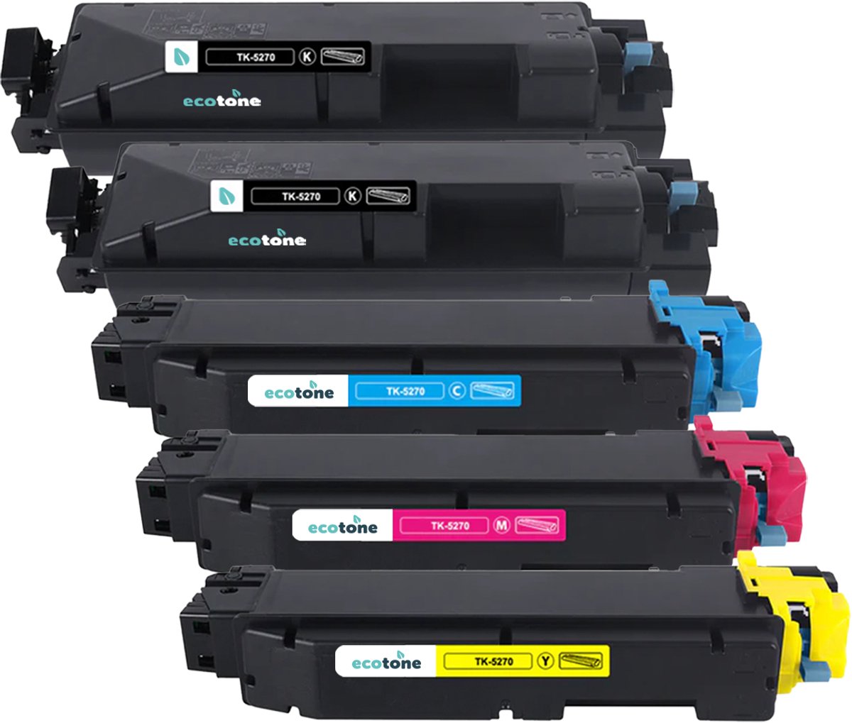 Ecopack (Replaces Kyocera TK-5270 toner) 2xBL + 1xCMY - (BL 2x8000 Pages) (CMY 3x6000 Pages)