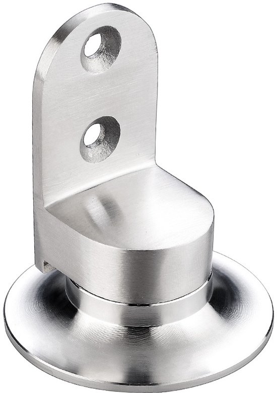 Cilindervormige Deurbuffer Zwart Deurstoppers In De Grond 4-Delige Deurstopper Vloer Wandmontage, Deurbuffer Inox Vloermontage, Cilindervormige Deurstopper In Roestvrij Staal Met Rubber Cilindervormig Design Muurhaak Wandmontage Deurstop
