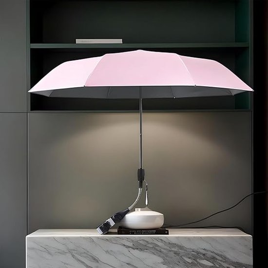Kinderwagenparasol, UV-bescherming 90 cm Kinderwagenparasol met verstelbare clip, Kinderwagenparasolclip voor kinderwagens, kinderwagens en rolstoelen — afbeelding 4