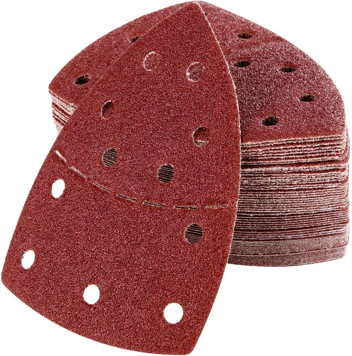 Schuurbladen 60 stuks - 11 gaats schuurpads - Schuurpapier voor schuurmachines - 40/60/80/120/180/240 korrels