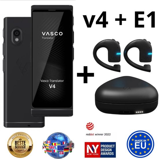 Vasco Translator V4 Onyx Black + Vasco Tranlator E1 - Vasco - €720,00
