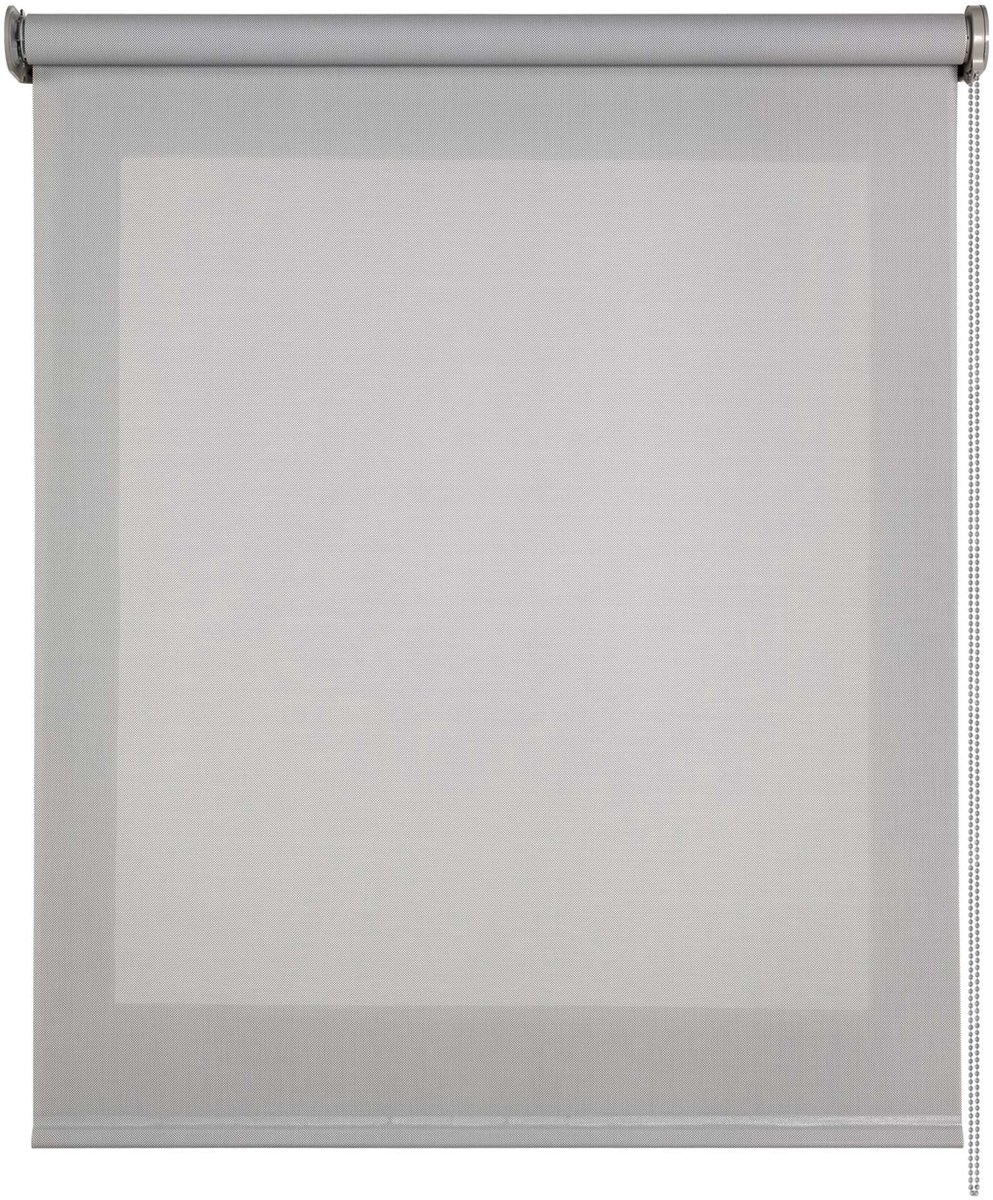 Storesdeco - Screen Premium rolgordijn met technische stof, 38 mm Grijs 60x180 cm