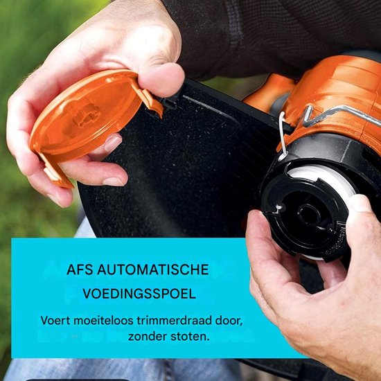 Spoelklos - spoel - Spoelen - Vervangende spoelen - Maaidraad - met draad - spoeldraad - draadspoel - trimdraad - grastrimmer kantenmaaier - Trimmerdraad - geschikt voor Black & Decker - 3 stuks van Merkloos	 — afbeelding 2
