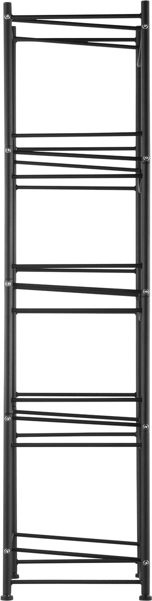 5-Vaks Waterkanhouder, 5-Gallon Waterflessenrek, Stevige Opslag voor 5 Flessen, Zwart Metaal, Keuken, Kantoor, Woonkamer — afbeelding 2