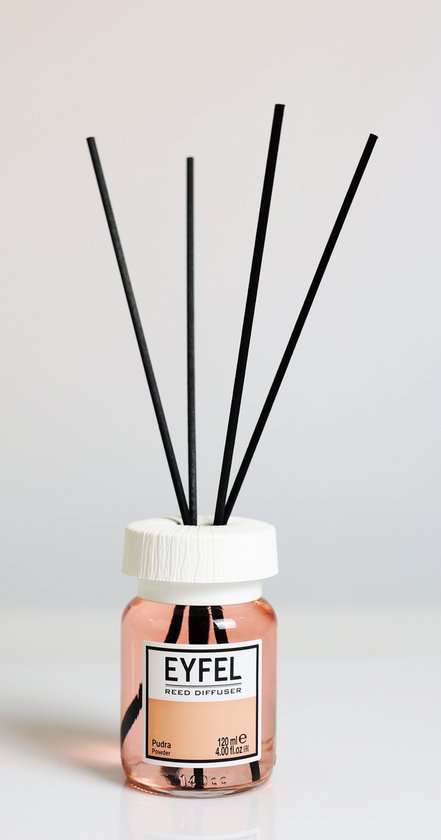 EYFEL - REED DIFFUSER - GEURSTOKJES - HUISPARFUM - POWDER - 120ML
