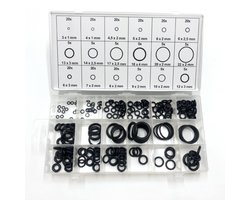O-ringen set - rubberen afdichtring - 225 stuks - 18 maten - universeel