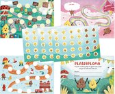 Beloningssysteem zindelijkheidstraining – Complete set 4 plaskaarten, 90 stickers & plasdiploma - Jongens & meisjes