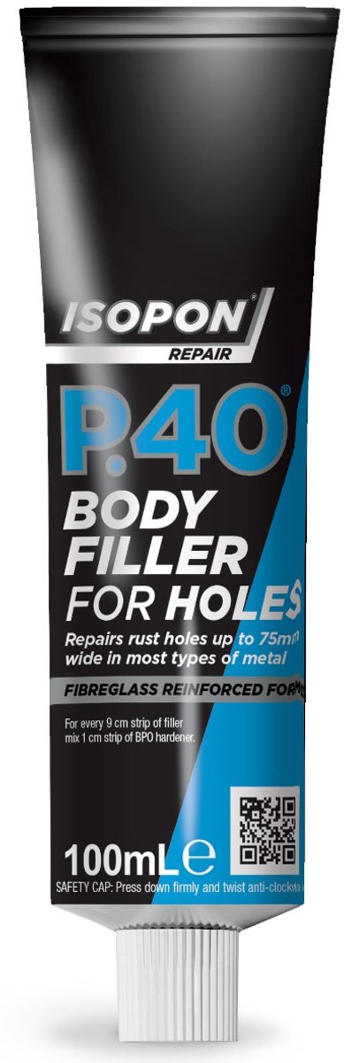U-POL P40 Auto Plamuur voor Gaten - Tube 100ml