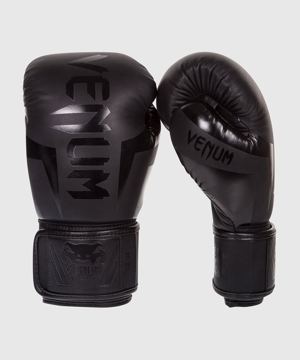 Venum Bokshandschoenen ELITE- Black on black -14 oz