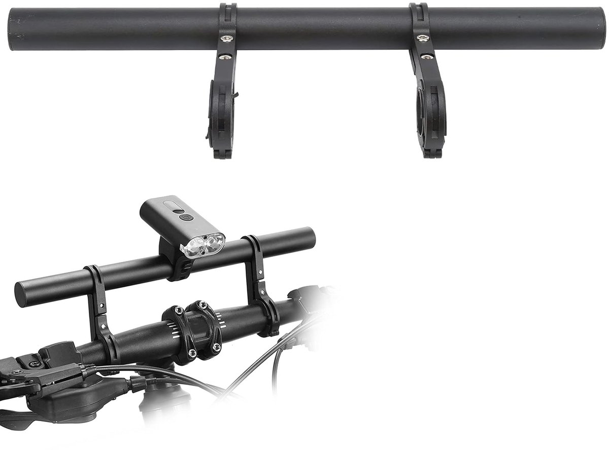 Verlengstuk Voor Fietsstuur - Fietsstuur Verlenger - Stuurverlenger Voor Fietsen En Scooters - Uitbreiding Frame – Stuur Verlengbeugel - Universele Stuurhouder - Stuur Verlenger - 30 cm - Opzetsturen - Aluminium Fietsstuur Verlengbeugel