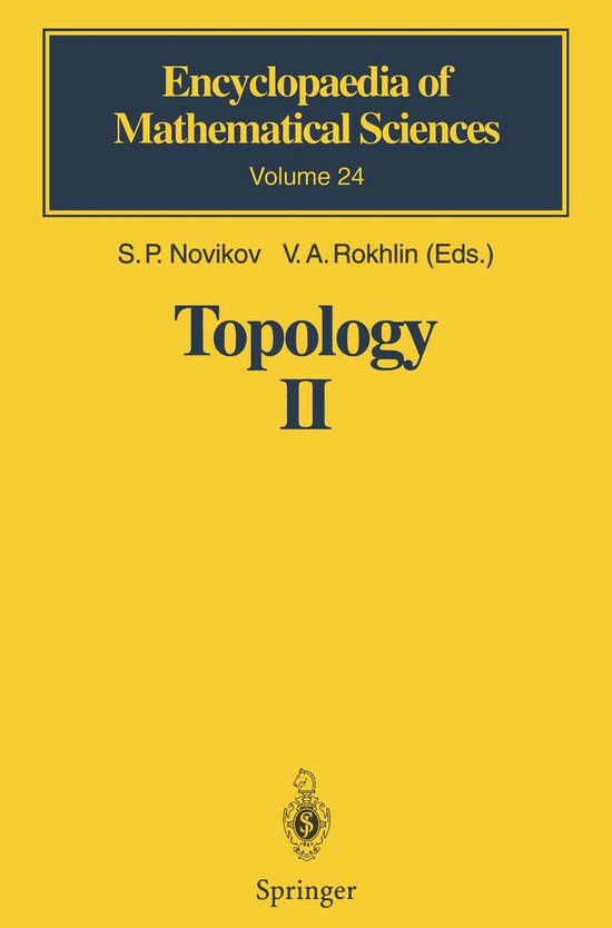 Encyclopaedia of Mathematical Sciences24- Topology II - cover
