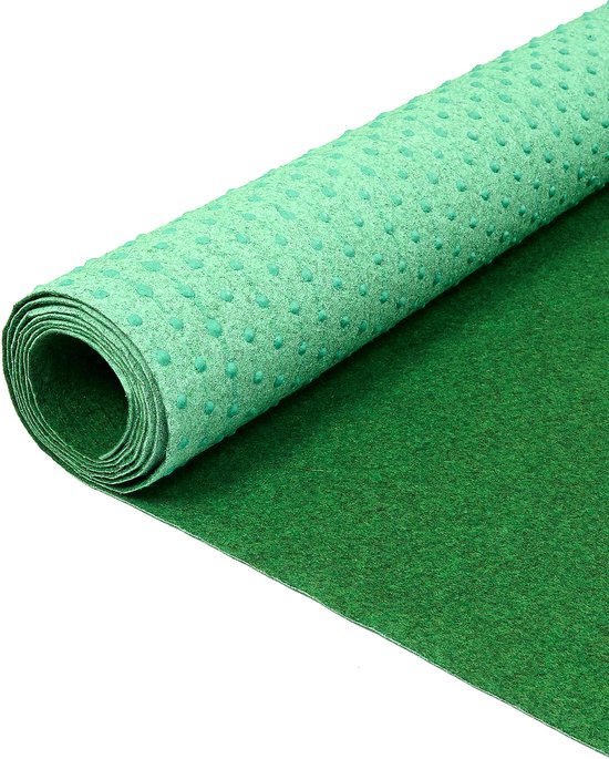 Tapiso Kunstgras Pemba Tapis de Gazon Vert 2 mm Balcon Terrasse Jardin Taille - 133x1200